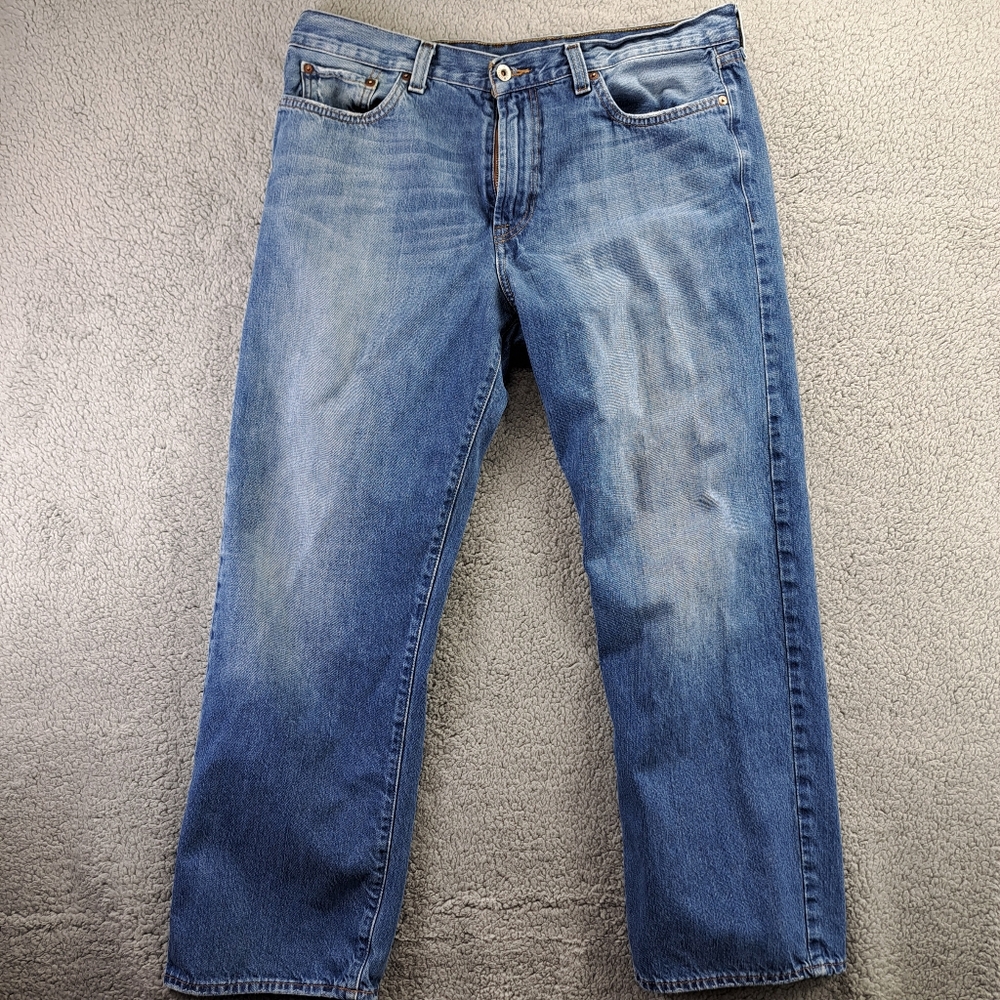 Lucky Brand Dungarees Mens 36 Straight Fit Short Length Jeans Denim